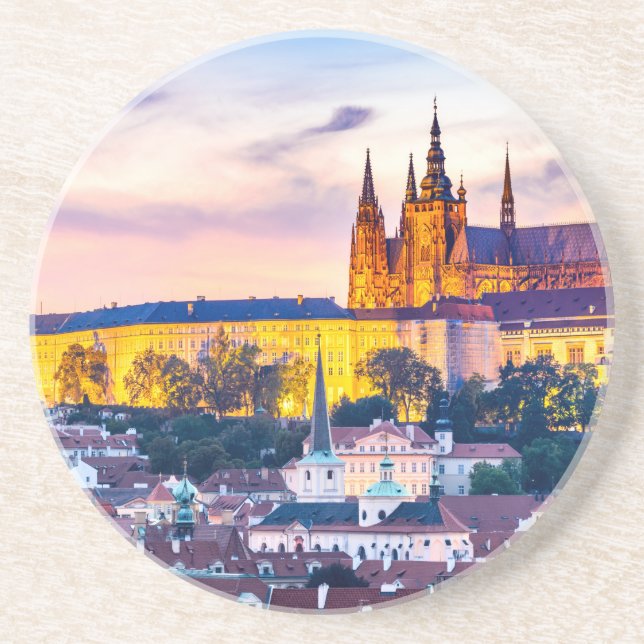 Posavasos De Arenisca Praga de la montaña rusa (Frente)