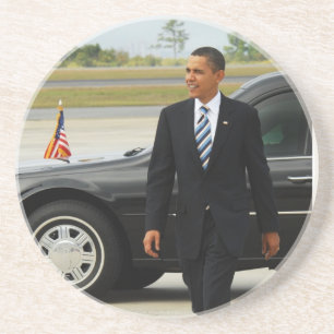 Posavasos De Arenisca Presidente Barack Obama