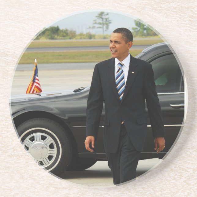 Posavasos De Arenisca Presidente Barack Obama (Frente)