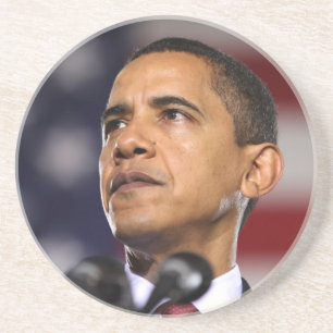 Posavasos De Arenisca Presidente Barack Obama