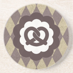 Posavasos De Arenisca pretzel vintage