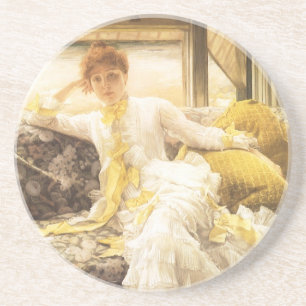 Posavasos De Arenisca Primavera (a la orilla del mar) de James Tissot, R
