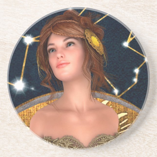 Posavasos De Arenisca Princesa de cuento de hadas (Frente)