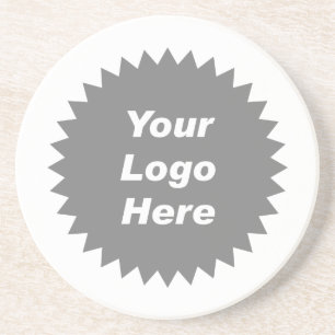 Posavasos De Arenisca Promoción del logotipo de su empresa aquí