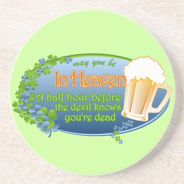 Posavasos De Arenisca Puede usted estar en cielo (Frente)