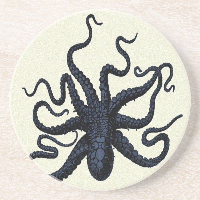 Posavasos De Arenisca Pulpo manchado (Frente)
