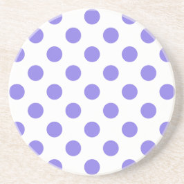 Posavasos De Arenisca Puntos de polka periwinkle