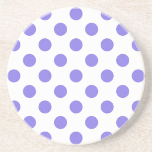 Posavasos De Arenisca Puntos de polka periwinkle