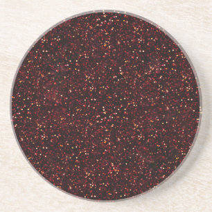 Posavasos De Arenisca Purpurina de Ruby Rojo Oscuro