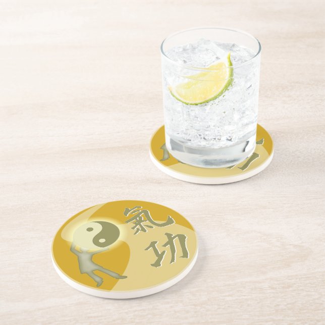 Posavasos De Arenisca QiGong (Lado)