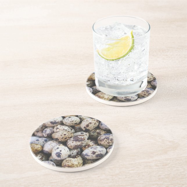 Posavasos De Arenisca Quail Eggs (Lado)