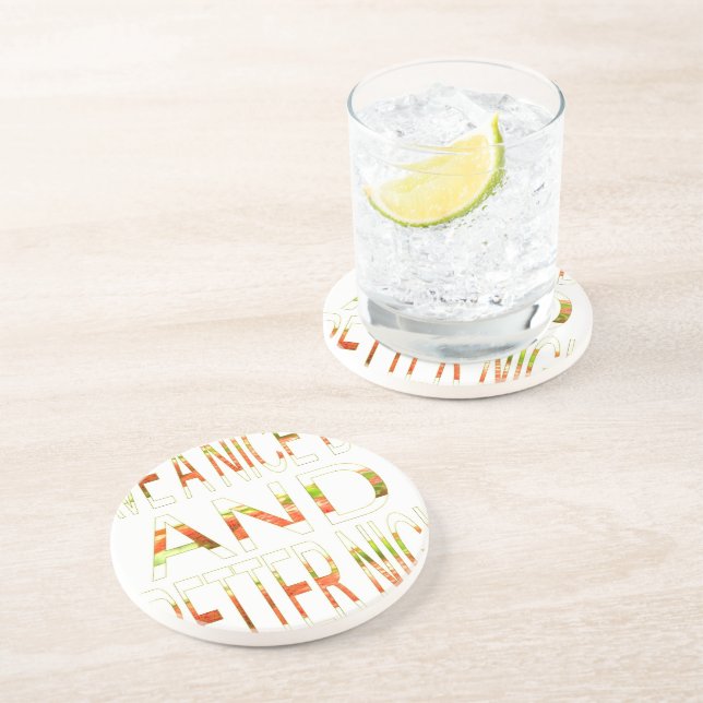 Posavasos De Arenisca Que tengas un buen día (Lado)