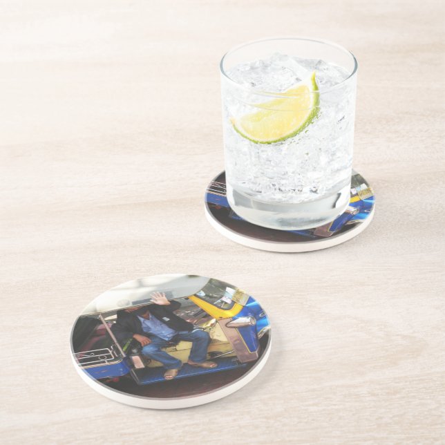 Posavasos De Arenisca ¿Quieres TAXI TUK-TUK? (Lado)