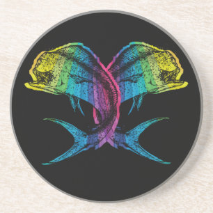 Posavasos De Arenisca Rainbow Mahi Mahi
