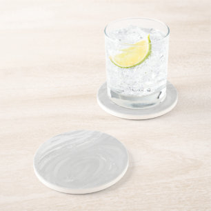 Posavasos De Arenisca Rainy Sky Gray Swirl