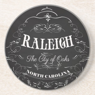 Posavasos De Arenisca Raleigh, Carolina del Norte - la ciudad de robles
