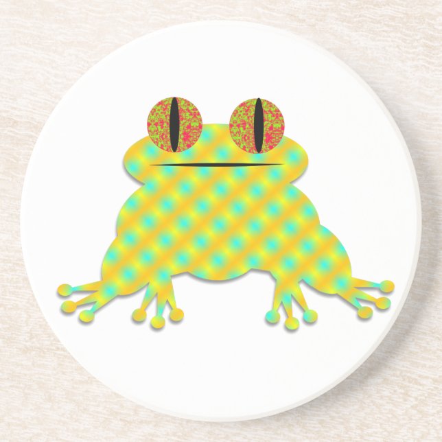 Posavasos De Arenisca Rana Cute (Frente)