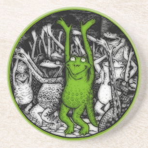 Posavasos De Arenisca Ranas alentadoras