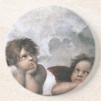 Posavasos De Arenisca Raphael Two Angels