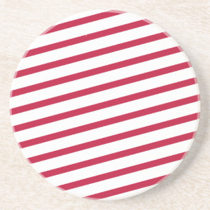 Posavasos De Arenisca raya de caña de caramelo