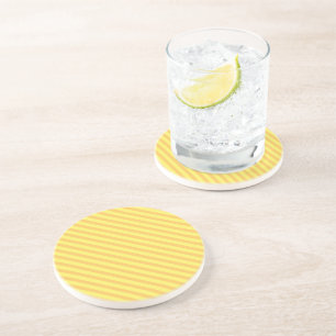 Posavasos De Arenisca Rayas diagonales amarillas naranjas