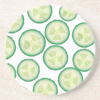 Posavasos De Arenisca Rebanada de pepino