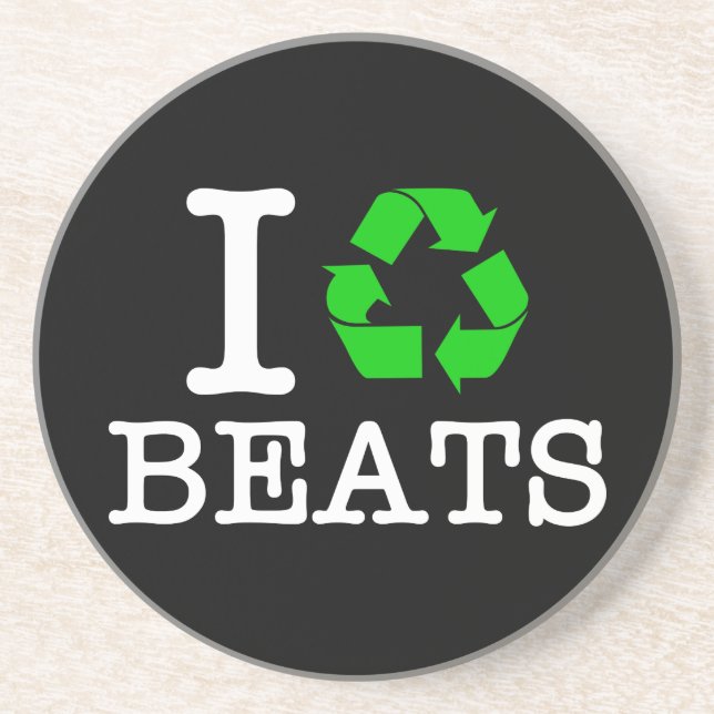 Posavasos De Arenisca Reciclé Beats (Frente)