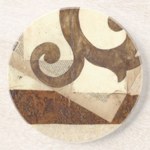 Posavasos De Arenisca Recorte de periódicos antiguos