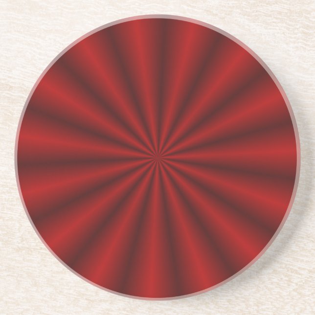 Posavasos De Arenisca Red Abstract Fireworks Coaster (Frente)