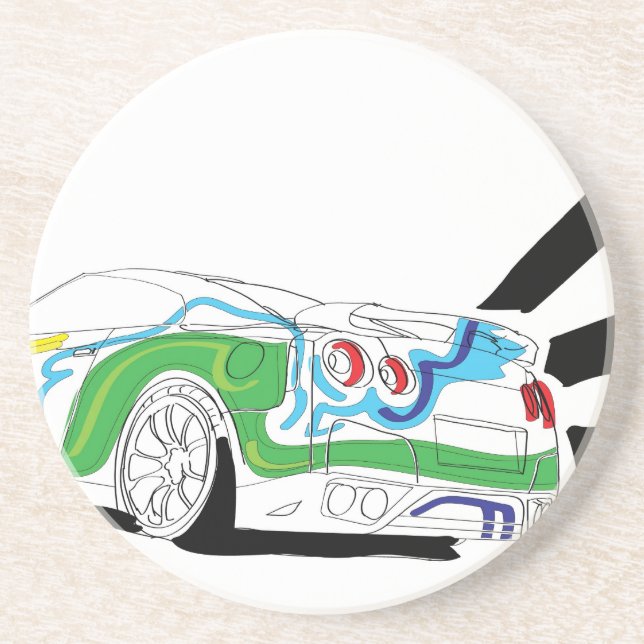 Posavasos De Arenisca Redlights (Frente)