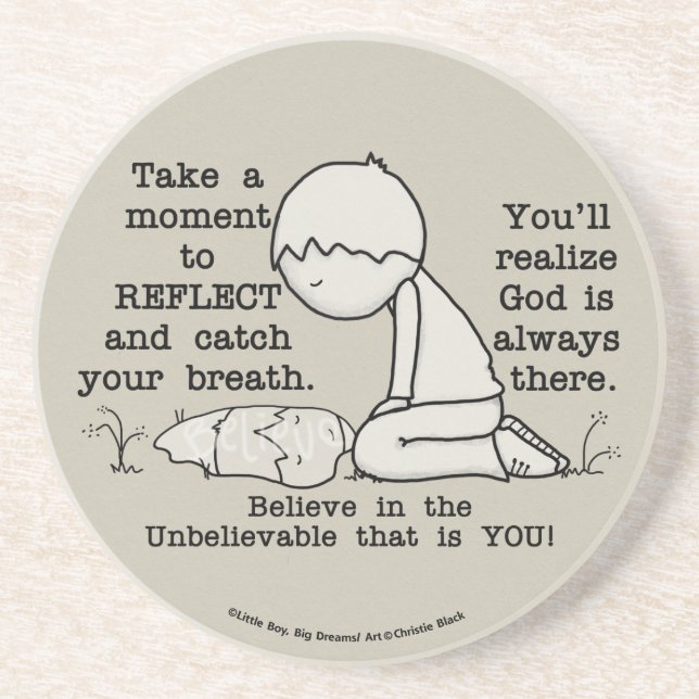 Posavasos De Arenisca Reflejar (Frente)