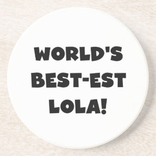 Posavasos De Arenisca Regalo blanco y negro de las camisetas del