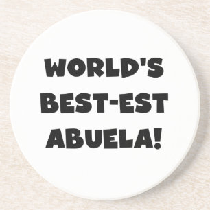 Posavasos De Arenisca Regalos blancos y negros del Mejor-est Abuela del