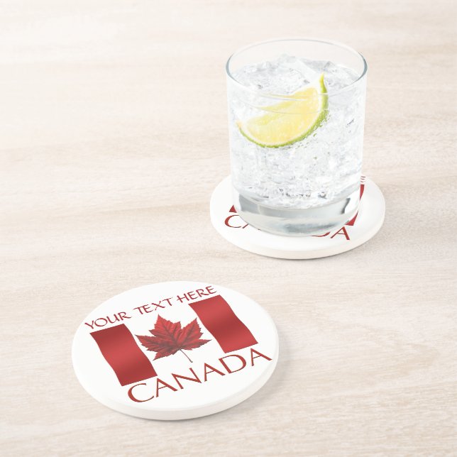 Posavasos De Arenisca Regalos de Canadá con Personalizado de montaña de  (Lado)