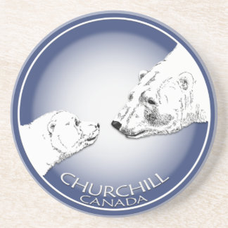Posavasos De Arenisca Regalos de Churchill de los prácticos de costa del