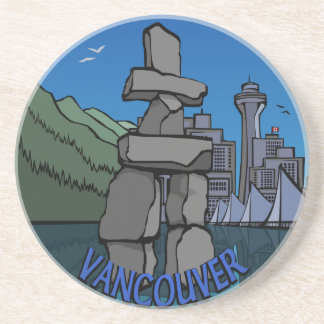 Posavasos De Arenisca Regalos de Vancouver Canada Souvenir Coaster Vanco