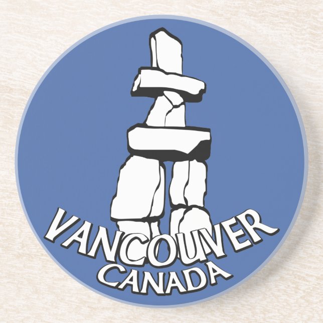 Posavasos De Arenisca Regalos de Vancouver Canada Souvenir Coaster Vanco (Frente)