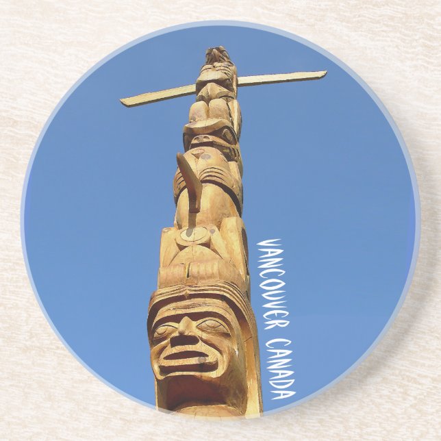 Posavasos De Arenisca Regalos de Vancouver Canada Souvenir Coaster Vanco (Frente)