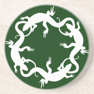Posavasos De Arenisca Regalos del lagarto de la decoración del arte del