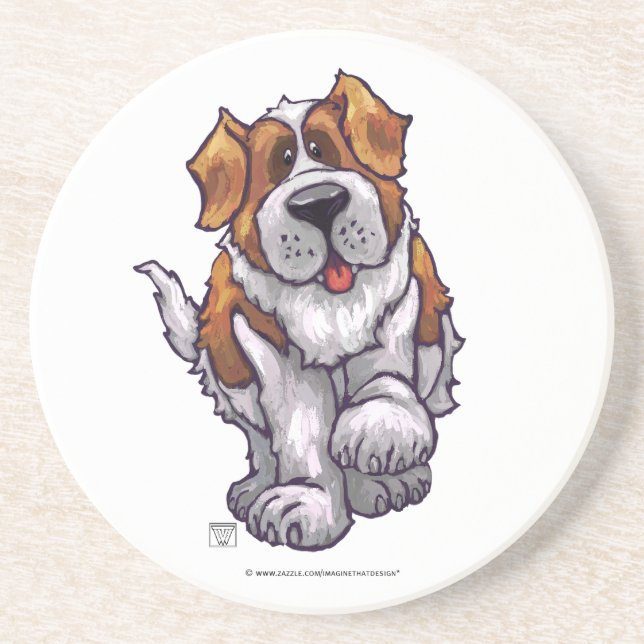 Posavasos De Arenisca Regalos y accesorios de St Bernard (Frente)