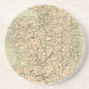 Posavasos De Arenisca República de Irlanda del mapa de la antigüedad d
