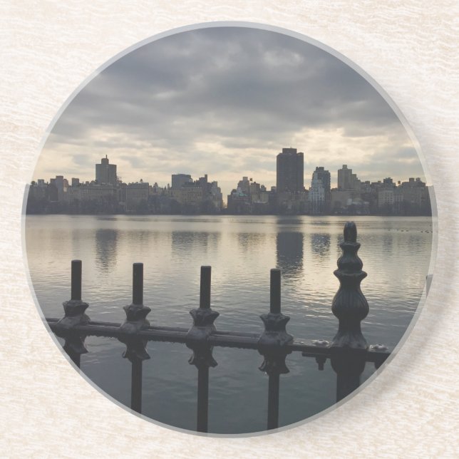Posavasos De Arenisca Reserva Central Park New York City Sunrise NYC (Frente)