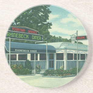 Posavasos De Arenisca Restaurante Vintage, antiguo restaurante al borde 