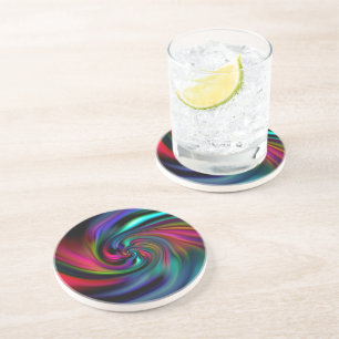 Posavasos De Arenisca Resumen Espirales de fondo suave I