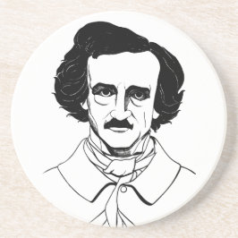 Posavasos De Arenisca Retrato de Edgar Allan Poe