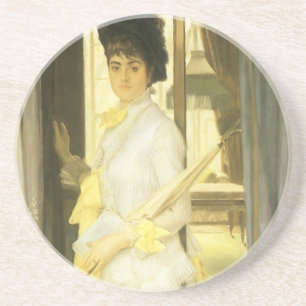 Posavasos De Arenisca Retrato de la señorita Lloyd por Tissot, retrato v