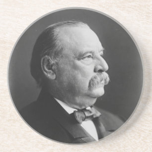 Posavasos De Arenisca Retrato de presidente Stephen Grover Cleveland