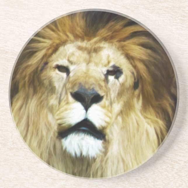 Posavasos De Arenisca Rey imperfecto (Frente)