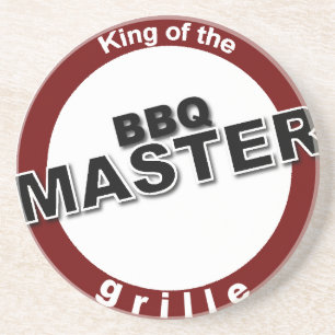 Posavasos De Arenisca Rey maestro de parrilladas de la parrilla