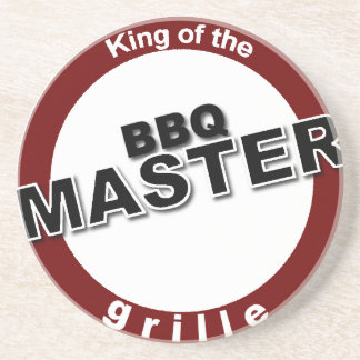 Posavasos De Arenisca Rey maestro de parrilladas de la parrilla